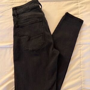 American Eagle Outfitters Men's Dark Gray Skinny Jeans